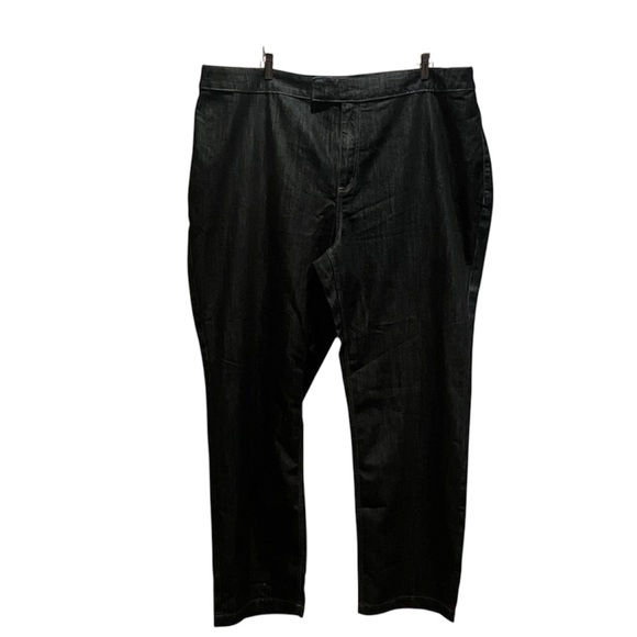 New Avenue Women’s Black Jeans with shimmer Size 26 Tall NWT - Picture 1 of 9